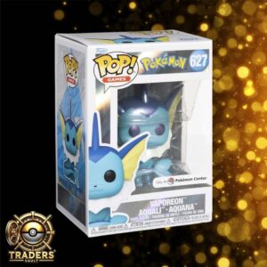 627 Vaporeon Aquali Aquana Pop Funko, Pokemon Center Stamp*